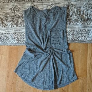 Pure Barre tank sz S grey